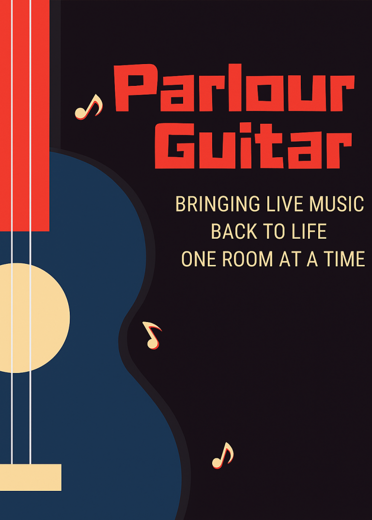 Parlour Guitar logo silhoute